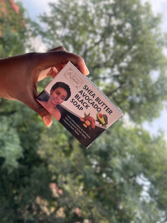 SHEA BUTTER Avocado Black Soap